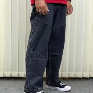New Denim Baggy - Ash Black