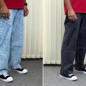 New Denim Baggy - (Light Blue + Ash Black)